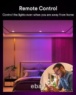 3 Inch Ultra-Thin Smart LED Recessed Lights 7W WiFi Bluetooth Recessed Lighti