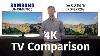 4k Tv Comparison Sony X720e Vs Samsung Mu7000