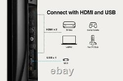 Bush DLED43UHDHDRS 43 Inch 4K Ultra HD HDR Smart WiFi LED TV Black NO STAND U