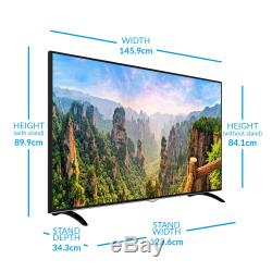 ElectriQ 65 Inch Smart 4K Ultra HD Dolby Vision HDR LED TV Freeview HD 3 HDMI