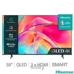 Hisense 50E7KQTUK 50 Inch QLED 4K Ultra HD with HDR10 and Dolby Vision Smart TV