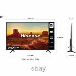 Hisense 65A7100FTUK 65 Inch TV Smart 4K Ultra HD LED Freeview HD Bluetooth WiFi