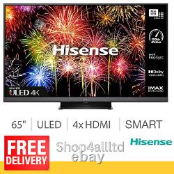 Hisense 65U8HQTUK 65 Inch Mini LED ULED 4K Ultra HD HDR10 HDR10+ HLG Smart TV