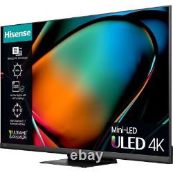 Hisense 65U8KQTUK 65 Inch MiniLED 4K Ultra HD Smart TV Bluetooth