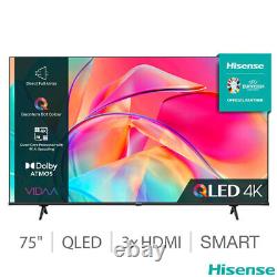 Hisense 75E7KQTUK 75 Inch QLED 4K Ultra HD Smart TV