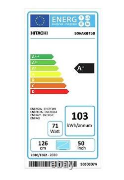 Hitachi 50 Inch Smart 4K Ultra HD Android LED TV