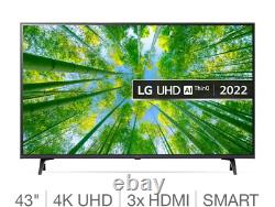 LG 43UQ80006LB 43 Inch 4K Ultra HD Smart TV Freeview HD HDR10 Pro, HLG L57