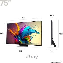 LG 75QNED87T6B 75 Inch LED 4K Ultra HD Smart TV Bluetooth WiFi