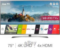 LG 75UJ675V 75 Inch Ultra HD 4K Smart TV With 5 Years Warranty Telly BNIB