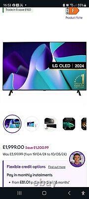 LG OLED77B42LA 77 Inch OLED 4K Ultra HD Smart TV