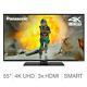 Panasonic 55 Inch 4k Ultra Hd Smart Tv Large Television Freeview Internet Wifi