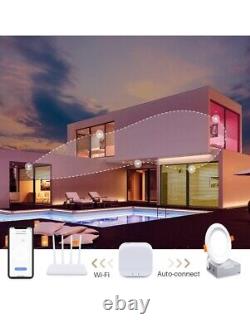 Peteme Smart Led Recessed Lighting Ultra-Thin 4 Inch-12 Pack App Control