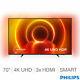 Philips Smart Ambilight Tv 4k Ultra Hd With Hdr10+, 70 Inch, 70pus7805/12