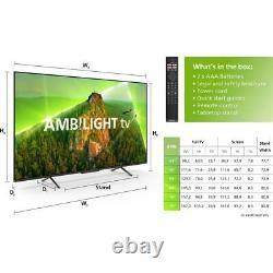 Philips TPVision 50PUS8108 50 Inch LED 4K Ultra HD Smart Ambilight TV Bluetooth