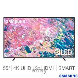 Samsung 55 Inch QLED HDR 4K Ultra HD Smart TV Model QE55Q65BAUXXU Black