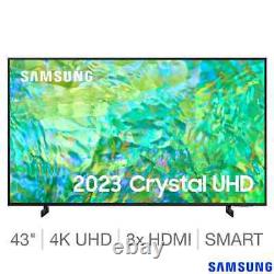 Samsung Slim Design Boundless Screen UE43CU8070UXXU 43 Inch 4K Ultra HD Smart TV