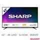 Sharp 4t-c43bj2kf2fb, 43 Inch 4k Ultra Hd Smart Tv