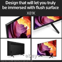 Sony 75 Inch 4K Ultra HD Smart Google TV Model KD75X81KU