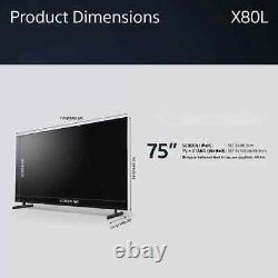 Sony KD75X80LU 75 inch 4K UHD HDR 10 Ultra Wide Triluminos Pro Smart Google TV