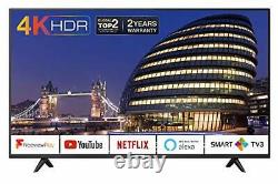 TCL 43P610K 43-Inch 4K Smart TV 3.0 Ultra HD Freeview Play / BBC iPlayer /