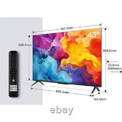 TCL 43V6BK 43 Inch LED 4K Ultra HD Smart TV Bluetooth WiFi