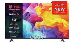 TCL 50 Inch Smart TV 4K UHD HDR LED Freeview 2024 Ultra High Definition