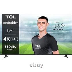 TCL 58P638K 58 Inch LED 4K Ultra HD Smart TV Bluetooth WiFi