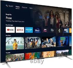TCL 65P638K 65 Inch 4K Ultra HD Smart Android Google TV HDR, HDR10, 60Hz