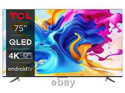 TCL 75C645K 75-inch QLED Smart Television, 4K Ultra HD, Android TV