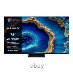 TCL 75C805K 75 Inch QLED Mini LED 4K Ultra HD 144Hz Smart TV