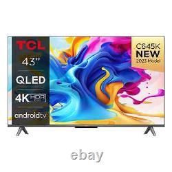 TCL C64 43C645K TV 109.2 cm (43inch) 4K Ultra HD Smart TV Wi-Fi Titanium