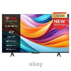 TCL C655K 43 inch 4K Ultra HD QLED PRO Smart TV 43C655K