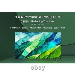 TCL C855K 75 inch Smart Mini LED 4K Ultra HD Google QLED TV 75C855K