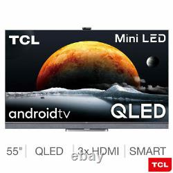 TCL Smart Android TV, 55 Inch, Mini LED, QLED, 4K Ultra HD, HDR Extreme, 55C826K