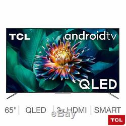TCL Smart QLED Android TV 65 Inch 4K Ultra HD Ultra Slim Frameless 65C715K Black