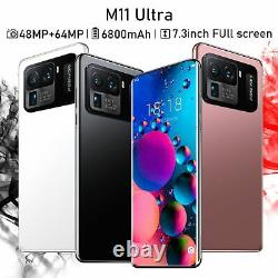 2021 M11 Ultra 7.3 Pouces 16gb+1t 5g Empreinte Digitale ID 6800mah Smart Phone 48+64mp
