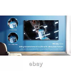 55 Pouces Smart Tv Hisense Qled 4k Ultra Hd Tv 3840 X 2160 Noir Hdmi Nouveau