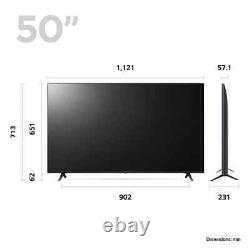 Conception mince LG 50UR80006LJ de 50 pouces 4K Ultra HD HDR10 HLG Mode cinéaste Smart TV