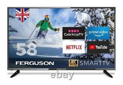 Ferguson F5820rts4k 58 Pouces Smart 4k Ultra Hd Led Tv Freeview Hd Black