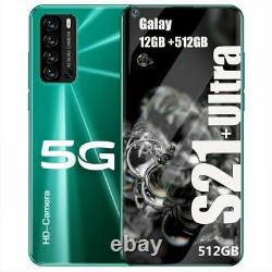 Galaxy S21+ Ultra 7.3 Inch Téléphone Intelligent 4g/5g Déverrouiller 24mp+48mp 12gb+512gb 5600mah