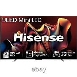 Hisense 100U7NQTUK Téléviseur intelligent LED 4K Ultra HD de 100 pouces avec Bluetooth et WiFi