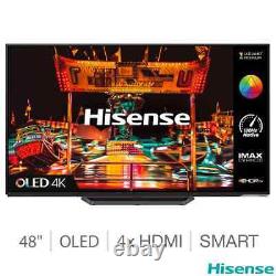 Hisense 48a85htuk 48 Pouces Oled 4k Ultra Hd Smart Tv Stand, Cable, Remome Missing