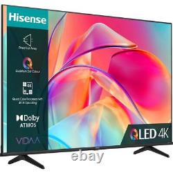 Hisense 50E7KQTUK Téléviseur Intelligent LED 4K Ultra HD 50 pouces avec Bluetooth et WiFi