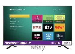 Hisense R43b7120uk 43 Pouces Smart 4k Ultra Hd Hdr Led Roku Tv Freeview Play