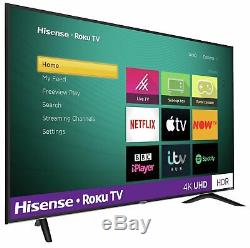 Hisense Roku Tv 65 Pouces R65b7120uk 4k Ultra Hd Hdr Freeview Téléviseur Led Smart Tv