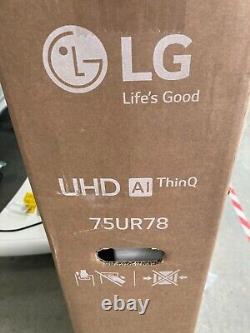 LG 75UR78006LK Téléviseur intelligent 4K Ultra HD LED de 75 pouces avec Bluetooth WiFi d'occasion