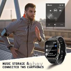 Montre intelligente pour hommes Ultra avec fonction de fréquence cardiaque et téléphone 600mAh Android iOS.
