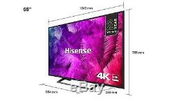 Nouveau Hisense 55 Pouces H55b7300uk Intelligent 4k Ultra Hd Hdr Tv Led Tnt Netflix