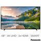 Panasonic Smart Android Tv 58 Pouces 4k Ultra Hd Avec Processeur Hcx, Tx-58jx800bz