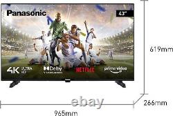 Panasonic TX-43MX610B, Téléviseur 4K Ultra HD LED Smart de 43 pouces 2023, plage dynamique élevée